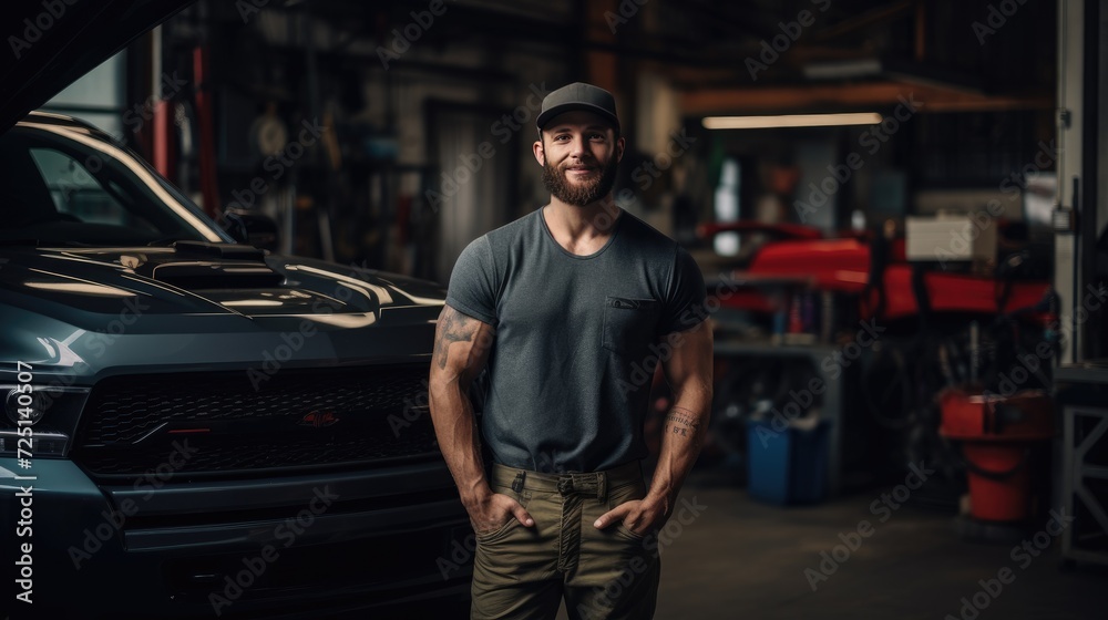 Young male mechanic