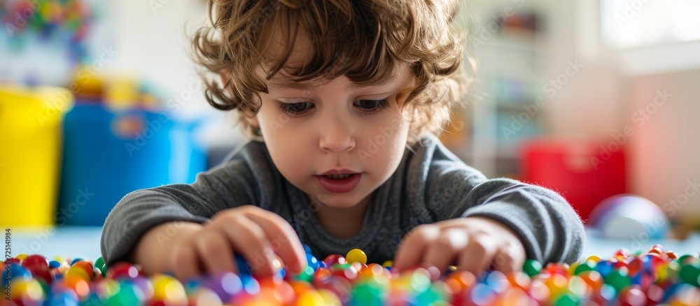 Sensory play at home for children includes activities like Montessori games, aiding sensory processing disorder, child development, and occupational therapy.