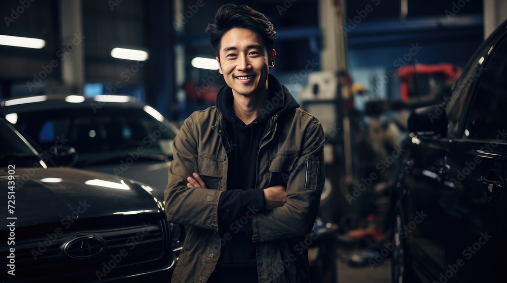 Young male mechanic Young male mechanic