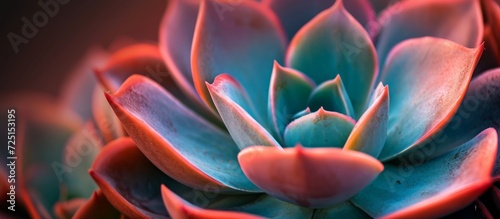 Macro photography capturing the details of a succulent echeveria