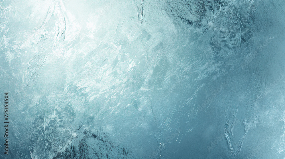 Fototapeta premium Frosted glass texture with a hint of blue, sleek and modern, minimalist background