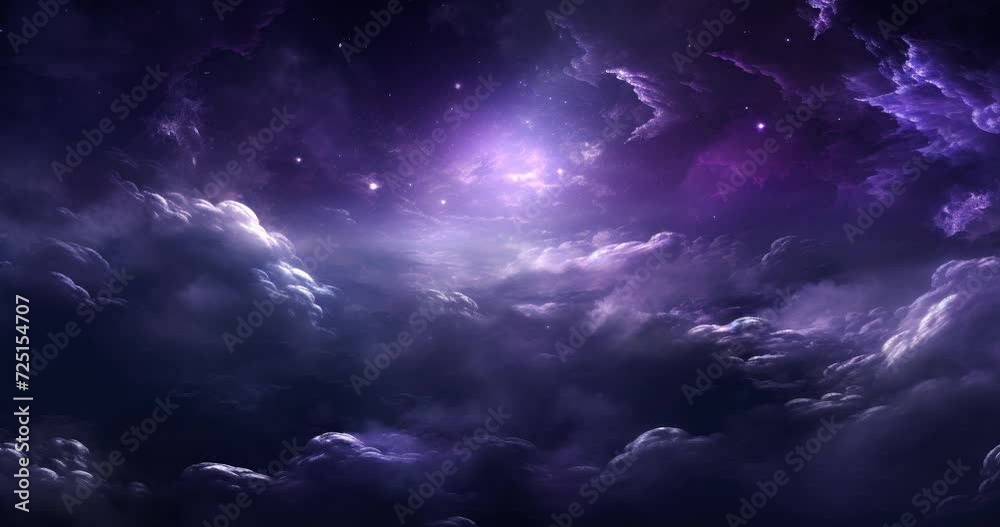 Mystic Nebula animation with star particles glowing. Particles flowing in space. Mystic Nebula animation with star particles glowing. Particles flowing in space.