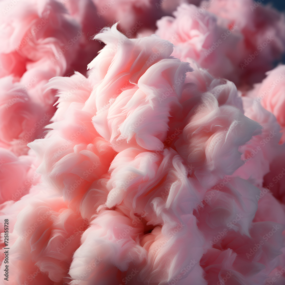 pink rose petals Sweet peach fuzz color cotton candy as background, closeup view pink rose petals Sweet peach fuzz color cotton candy as background, closeup view