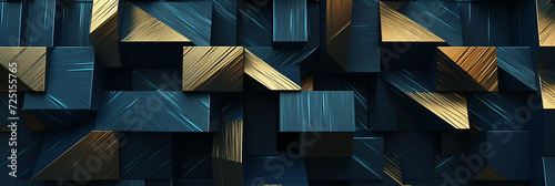 Abstract nested illuminated boxes - Generative Ai