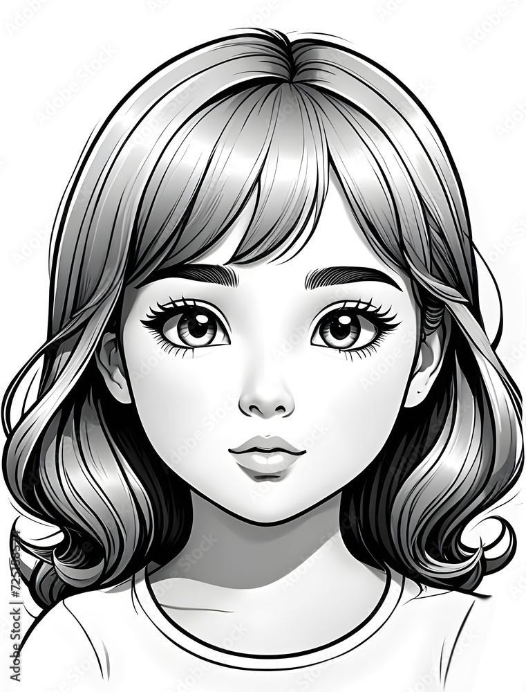 A Girl. Generate AI. A Girl. Generate AI.