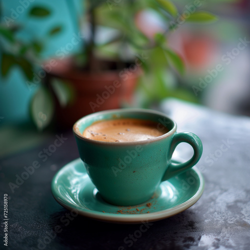 High-Resolution Travel Photography  Savoring a Cup of Coffee