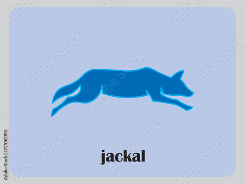 wolf logo coyote icon dog silhouette jackal vector