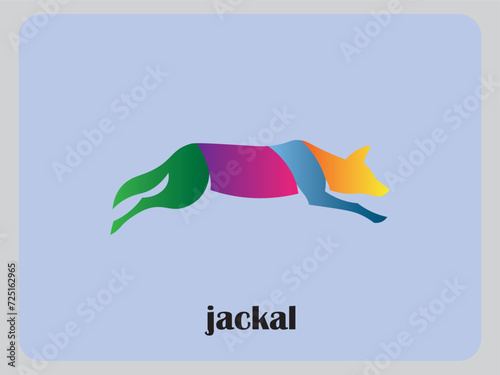 wolf logo coyote icon dog silhouette jackal vector
