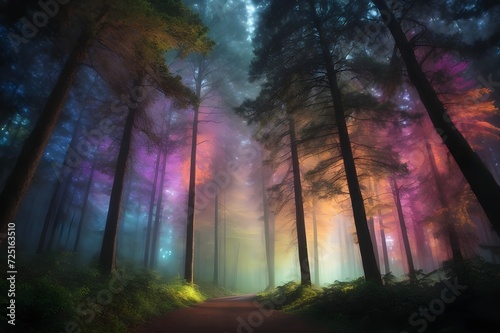 light in the forest