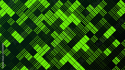 Halftone pixelated wallpaper with gradient effects