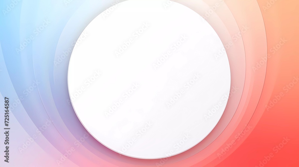 White gradient background. Smooth color combination of abstract circle paper cut. generative ai White gradient background. Smooth color combination of abstract circle paper cut. generative ai
