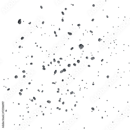 3D render of small asteroid field illustration