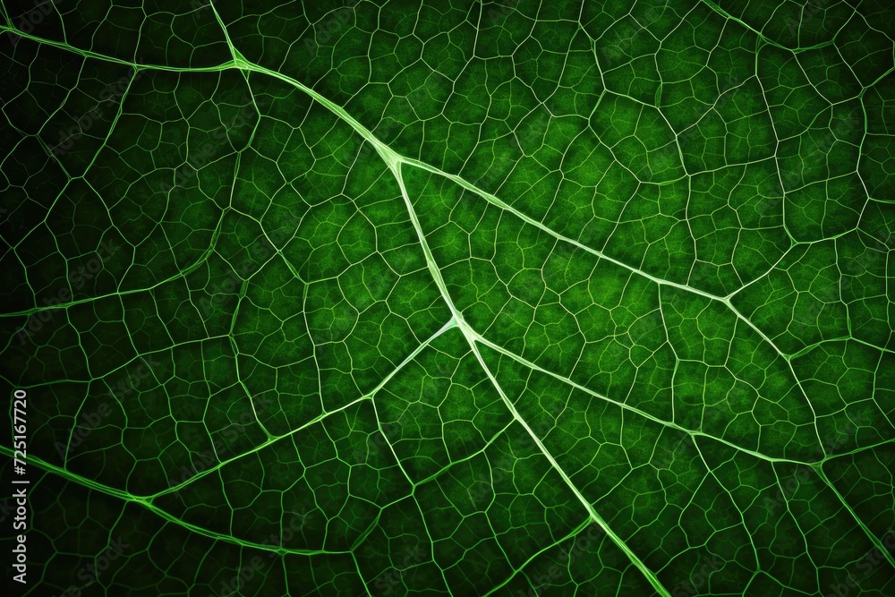 Macro of green leaves Generated by AI Macro of green leaves Generated by AI