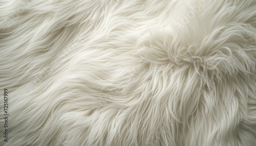 Experience the Softness and Warmth of a Dense White Fur Texture - A Close-Up View Perfect for Cozy Interior Designs and Textile Projects