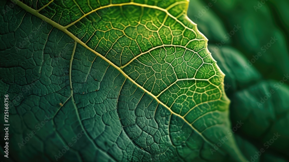 Macro of green leaves Generated by AI Macro of green leaves Generated by AI