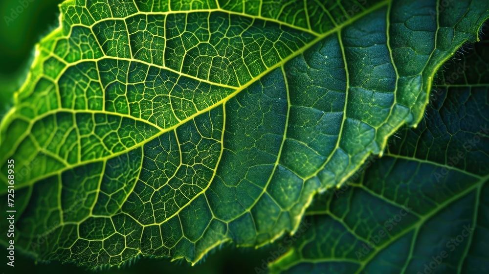 Macro of green leaves Generated by AI Macro of green leaves Generated by AI
