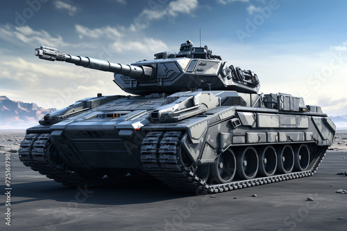 armoured infantry fighting vehicle 3D rendering photo