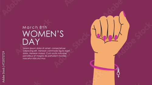 vector international women day background template photo