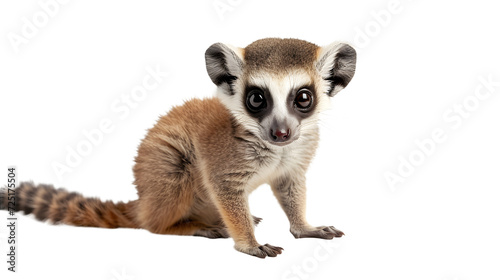 Close Up of a Small Animal on a White Background