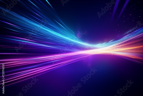 Neon fiber optic lines abstract texture background photo