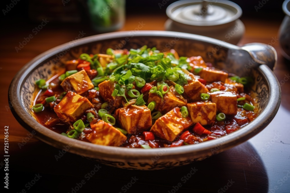 Ma Po Tofu, traditional Sichuan dish Ma Po Tofu, traditional Sichuan dish