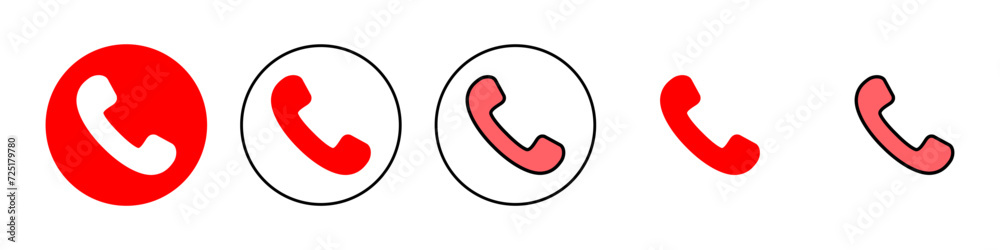 Call icon set illustration. telephone sign and symbol. phone icon. contact us Call icon set illustration. telephone sign and symbol. phone icon. contact us