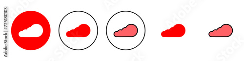 Cloud icon set illustration. cloud sign and symbol