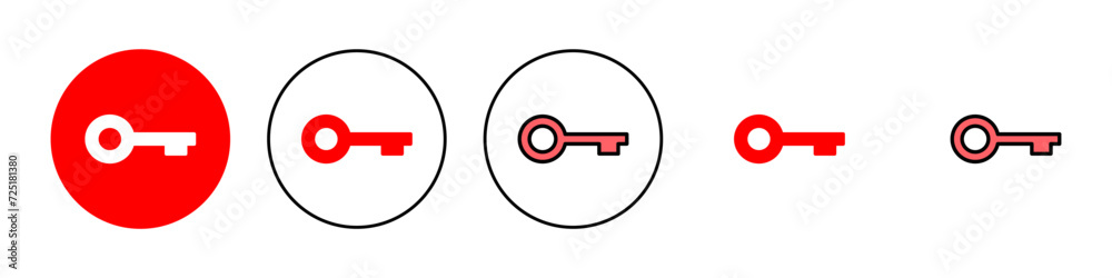 Key icon set illustration. Key sign and symbol. Key icon set illustration. Key sign and symbol.
