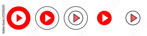 Play Icon set illustration. Play button sign and symbol Free Download Play Icon set illustration. Play button sign and symbol - GFXLoad