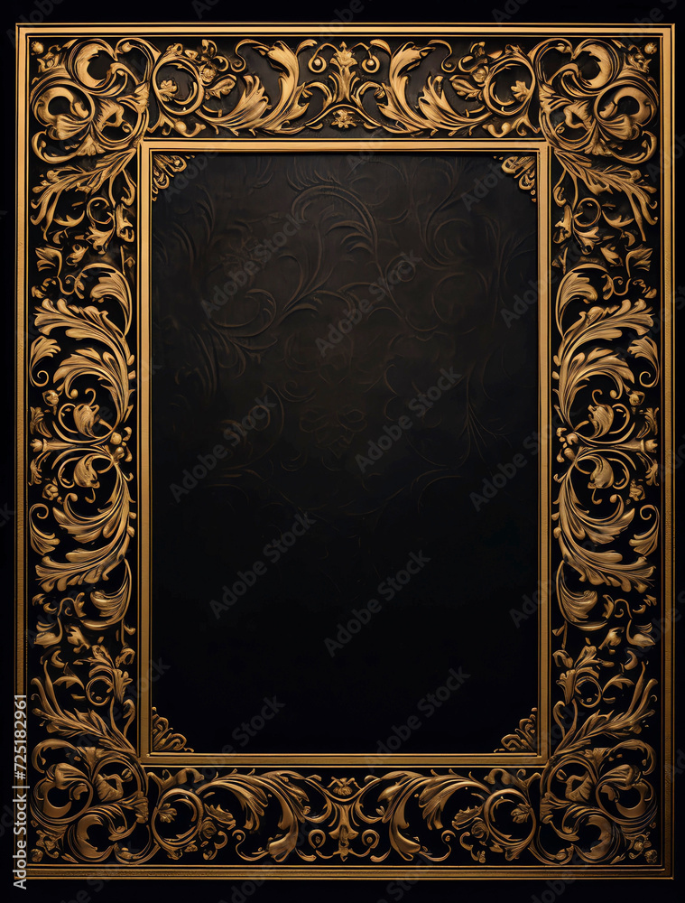 Gilded Black Book Covers,Printable Decorative Gilded Book Covers,KDP Cover Template
