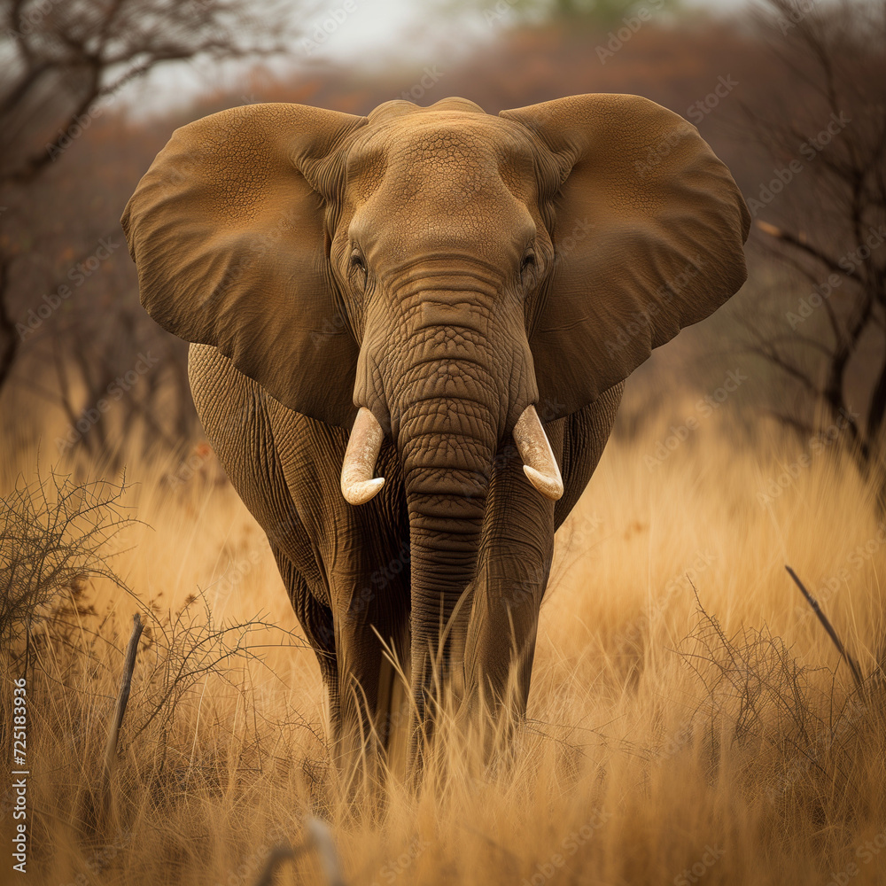 High Resolution African Elephant Travel Photography