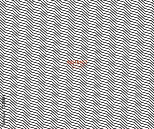 Zig Zag lines pattern. Wavy line background. Wave texture vector - illustration