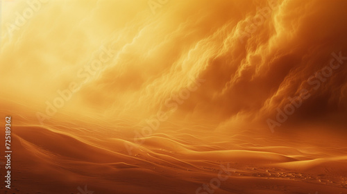 Sandstorm sweeping across the desert, desert background