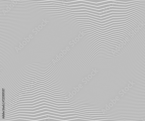 Zig Zag lines pattern. Wavy line background. Wave texture vector - illustration