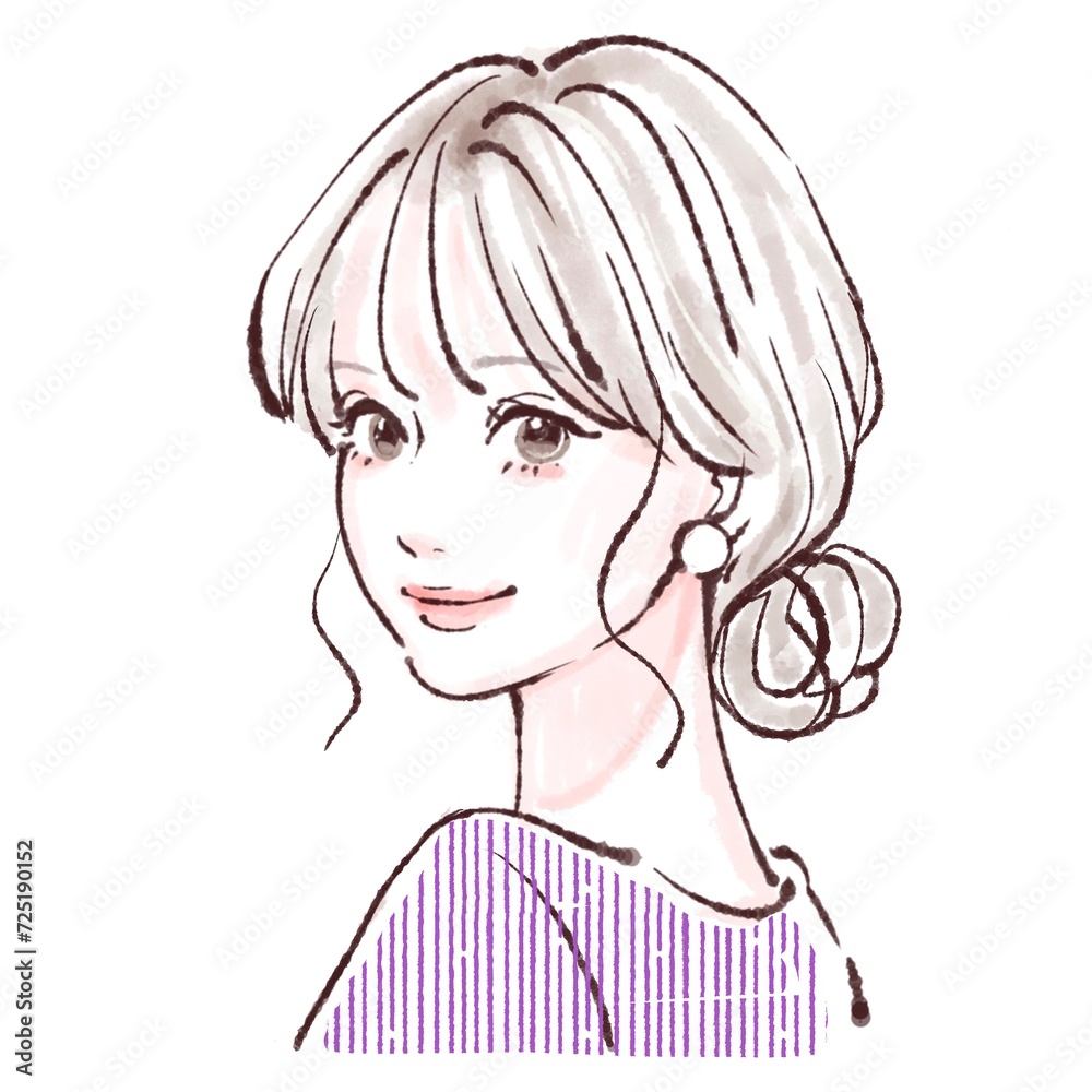 女性・女の子のイラスト素材 女性・女の子のイラスト素材