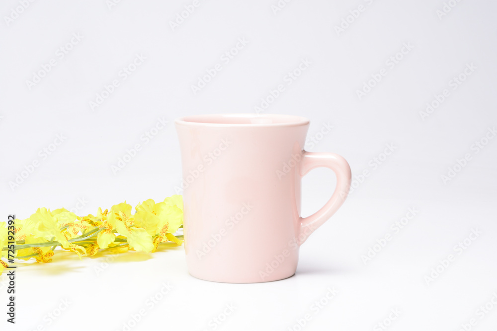 Obraz premium ピンクのマグカップ