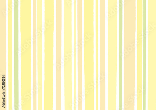 黄色を基調とした太さがランダムな手描きのストライプ柄の背景素材。ビジネスやセールチラシに最適なシンプルな壁紙。