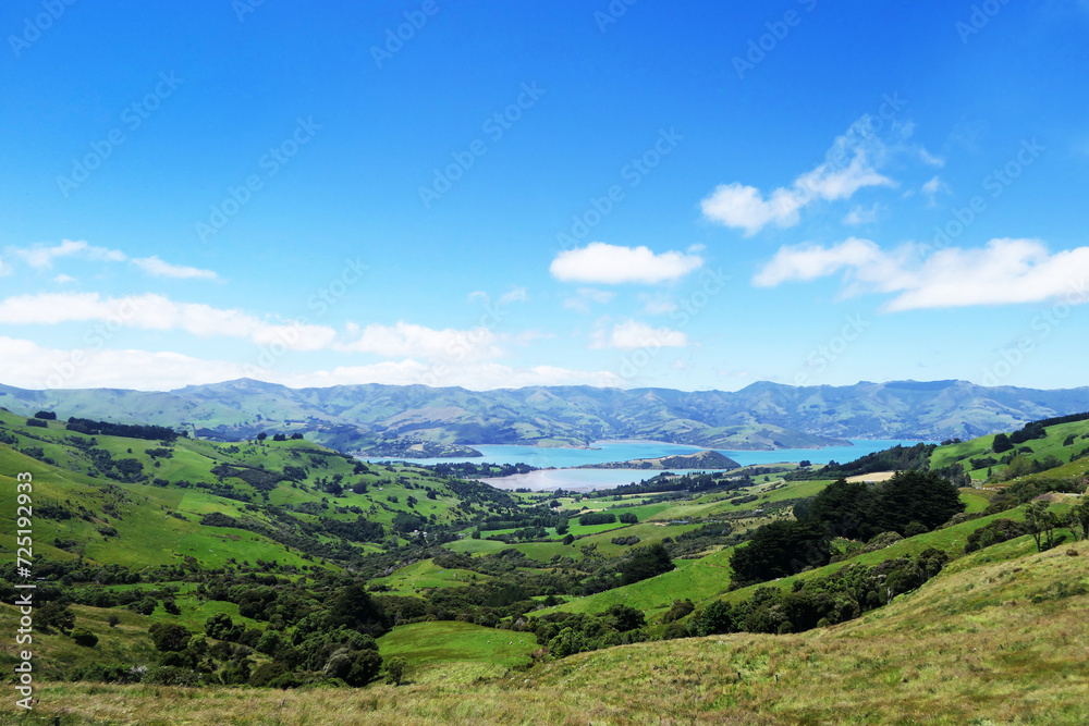 アカロアの風景(ニュージーランド)
