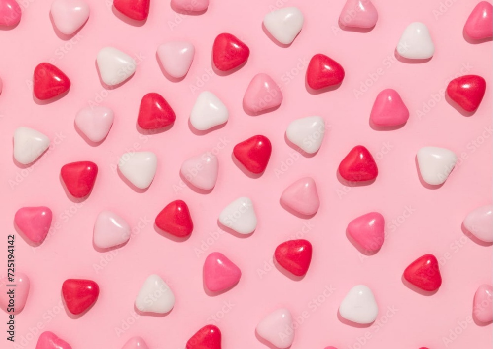 seamless pattern with hearts