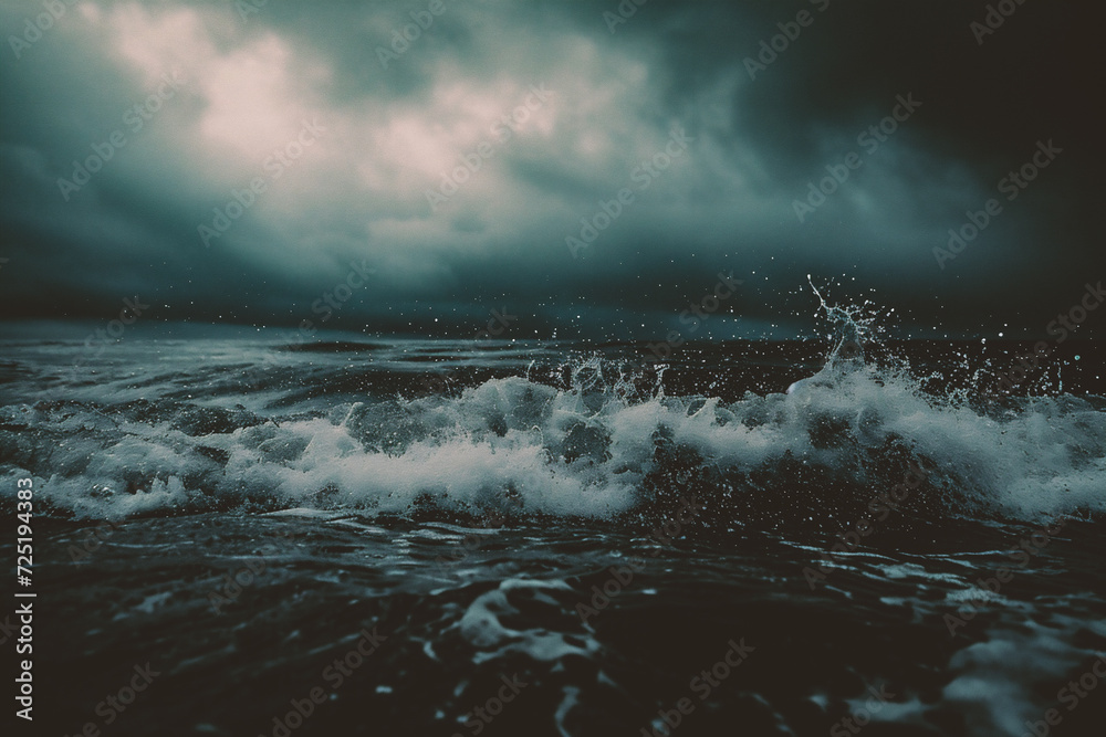 Obraz premium Beautiful seascape with stormy waves