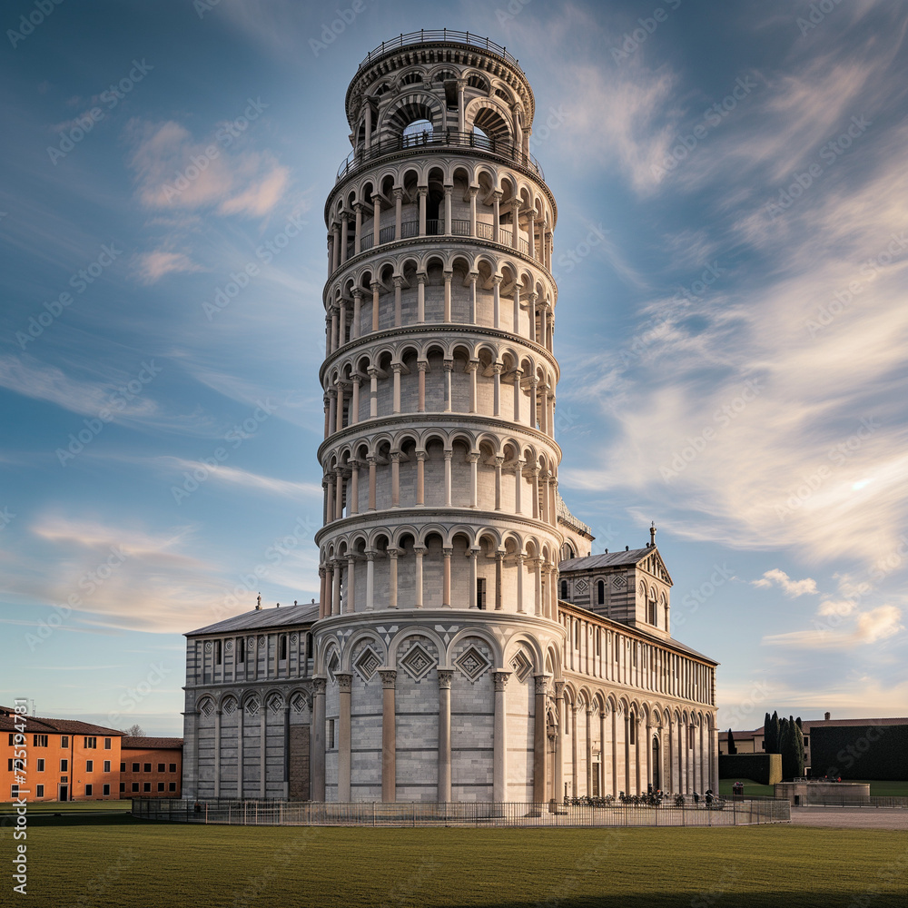 Captivating Image of the Leaning Tower of Pisa