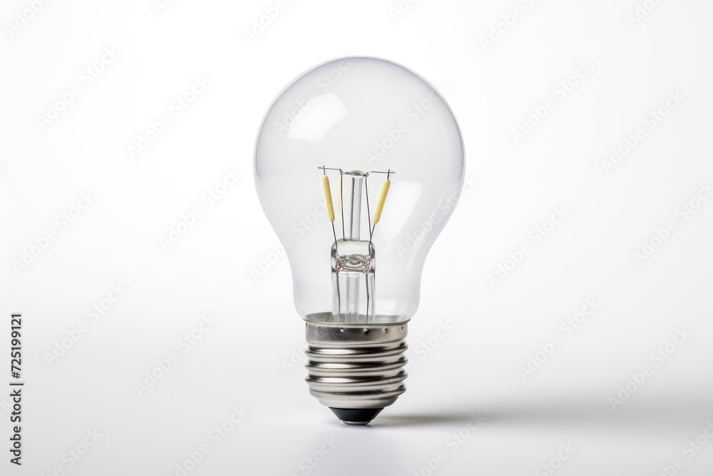 Close-up light bulb on white background Close-up light bulb on white background