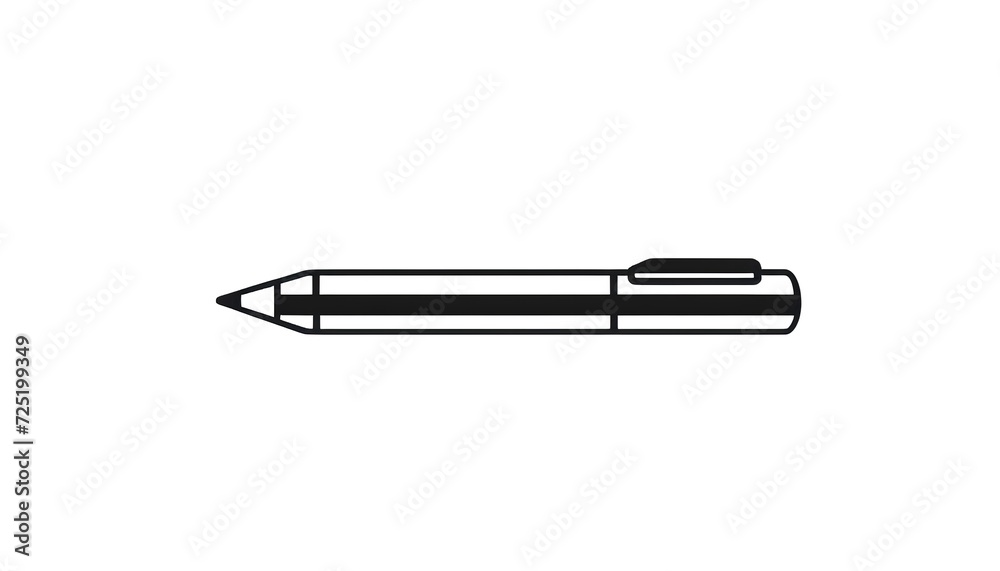 White Background with Lip Liner Stroke: Flat Style Vector Icon White Background with Lip Liner Stroke: Flat Style Vector Icon