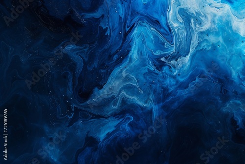 dark blue paint background with liquid fluid
