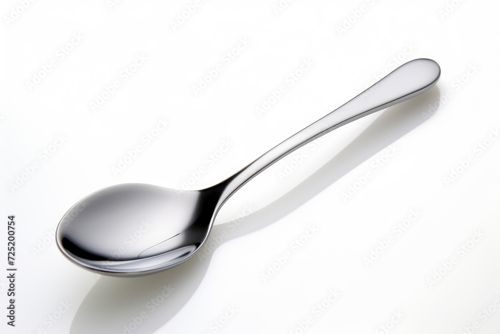 Close-up spoon isolated on white background Close-up spoon isolated on white background