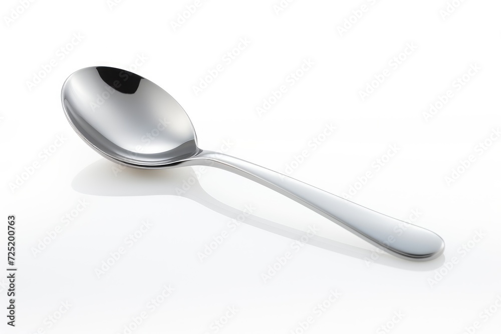Close-up spoon isolated on white background Close-up spoon isolated on white background