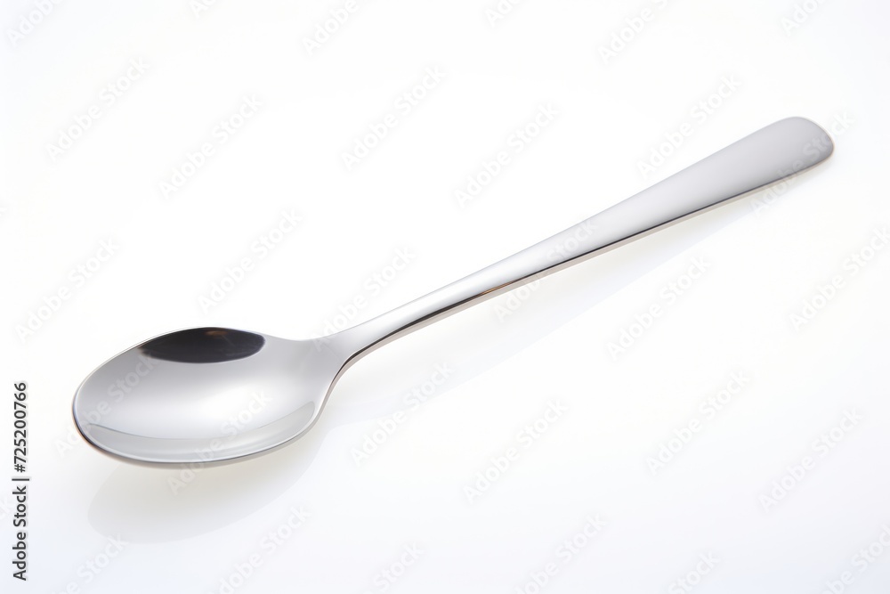 Close-up spoon isolated on white background Close-up spoon isolated on white background