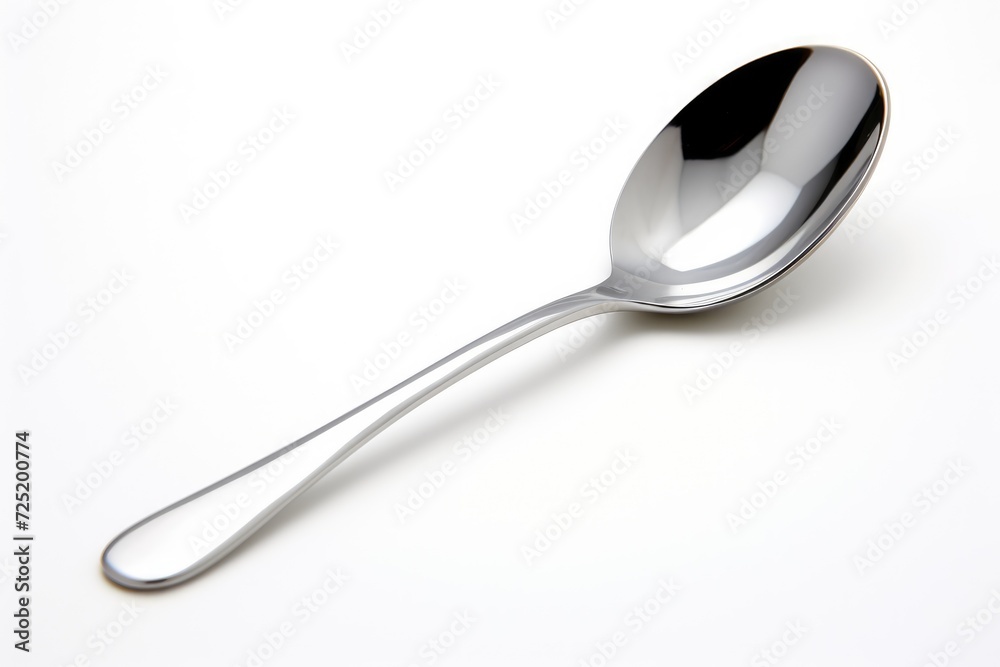 Close-up spoon isolated on white background Close-up spoon isolated on white background