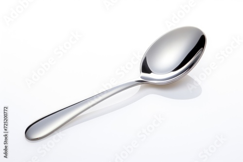 Close-up spoon isolated on white background