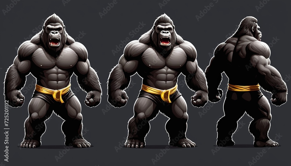 Engkong Vector KingKong: An Iconic Mascot Design for E-Sport Identity Stock ...